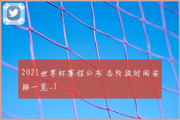 2021世界杯赛程公布 各阶段时间安排一览_1